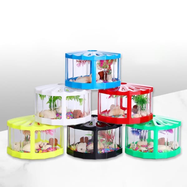 Betta Fiskeakvarium Byggeklods Akvarium SORT black