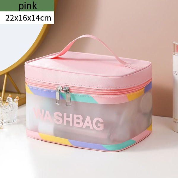 Vedenpitävä kosmetiikkalaukku Kosmetiikkakotelot PINK pink