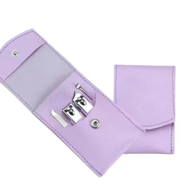 4kpl/ set Set Nail Clipper PURPLE purple