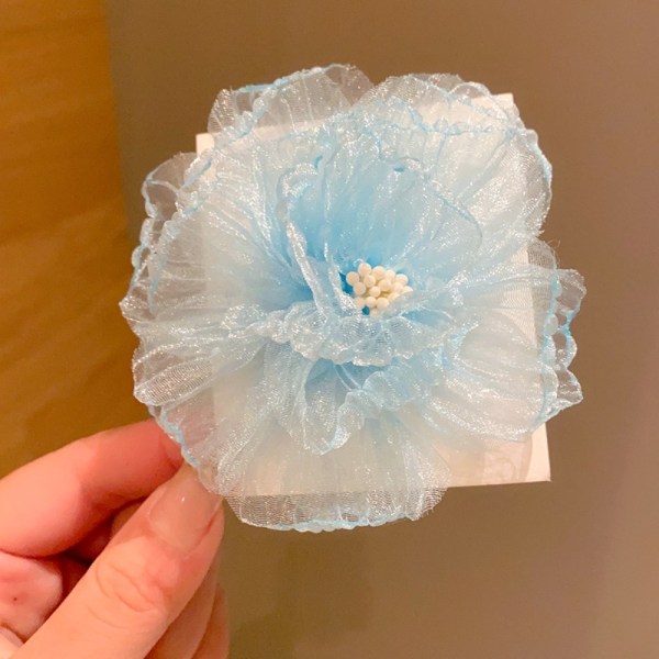 Blomst Hårklemme Camellia Hårklemme BLÅ Blue