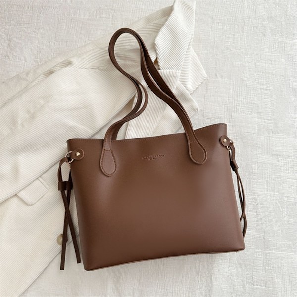 Olkalaukku Kainalolaukku TUMMANRUSKEA Dark Brown