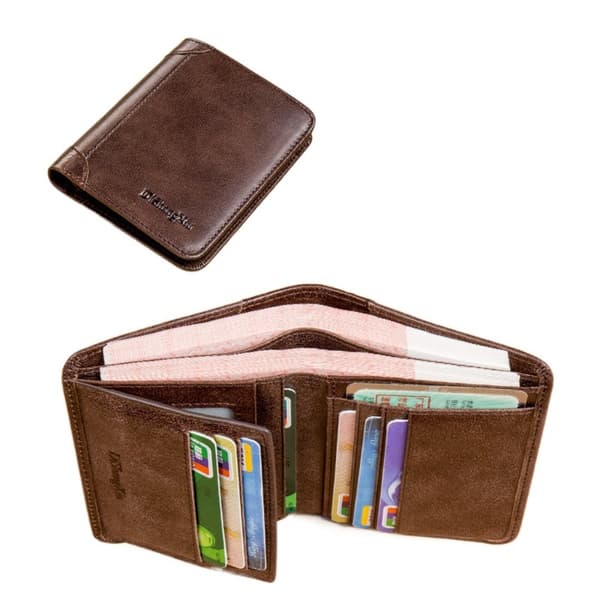Herr Trifold Plånböcker Myntväska KAFFE Coffee