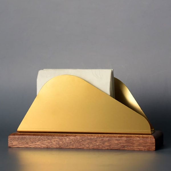 Servetthållare Träservettförvaring GULD STYLE 1 STYLE 1 gold style 1-style 1