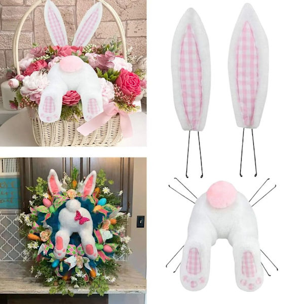 Påskeharekranssæt Bunny Butt Wreath Attachment STIL 3 Style 3