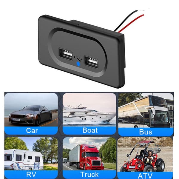 Billaderkontakt med USB-uttak