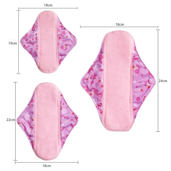 Månadsabsorberande menstruationstvättbara trosor L L