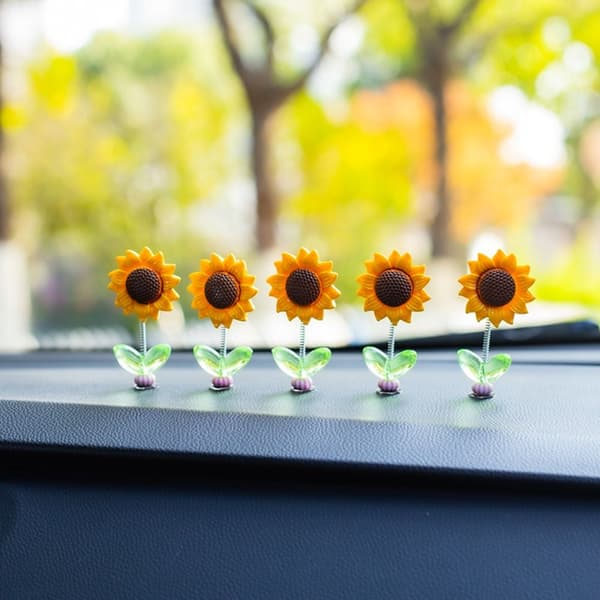 5 st bilsvängande blommor bilprydnader B B B