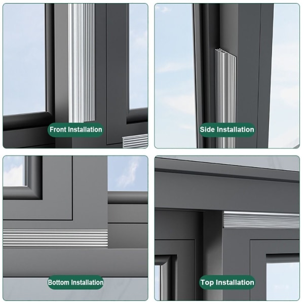 2/4M skyvevindu Tetningslist Draftekskluder TRANSPARENT Transparent 2M