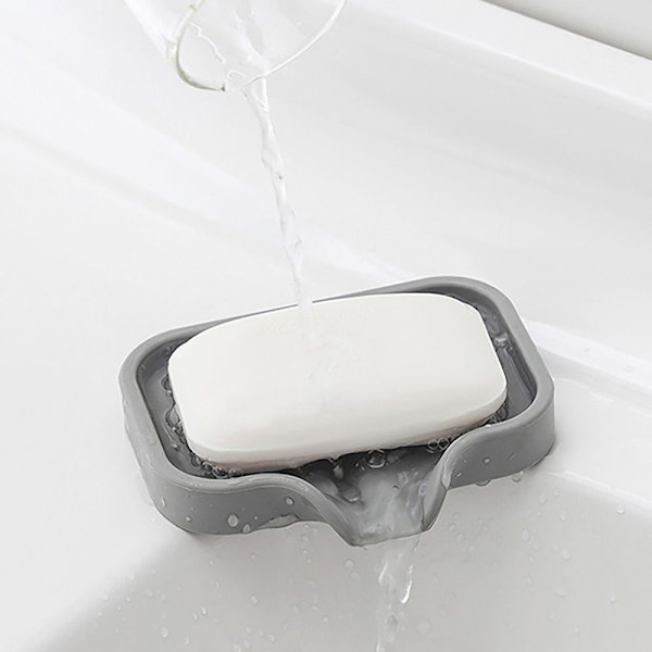 Svamphållare Avloppsförvaringsbricka VIT L WHITE L