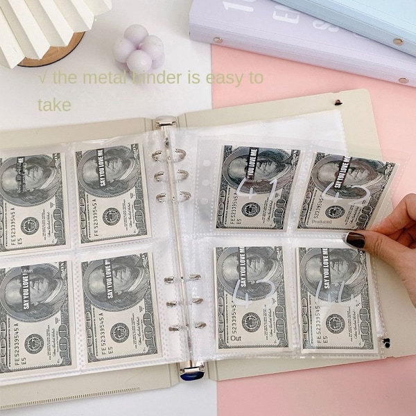 Binder Budget Planning Notebook Financial Plann Envelope BEIGE beige 2-2
