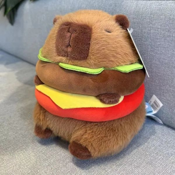 Hamburger Capybara Kapibala plysjdukke 26CM 26cm