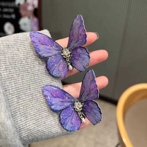 Sommerfugle Hårnåle Søde Hårklemmer BLÅ Blue