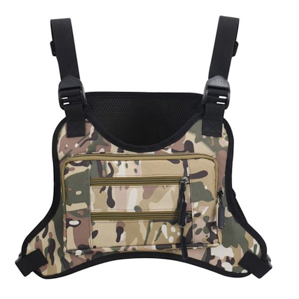 Sportsvest Taske Molle Brysttaske SORT SORT Black