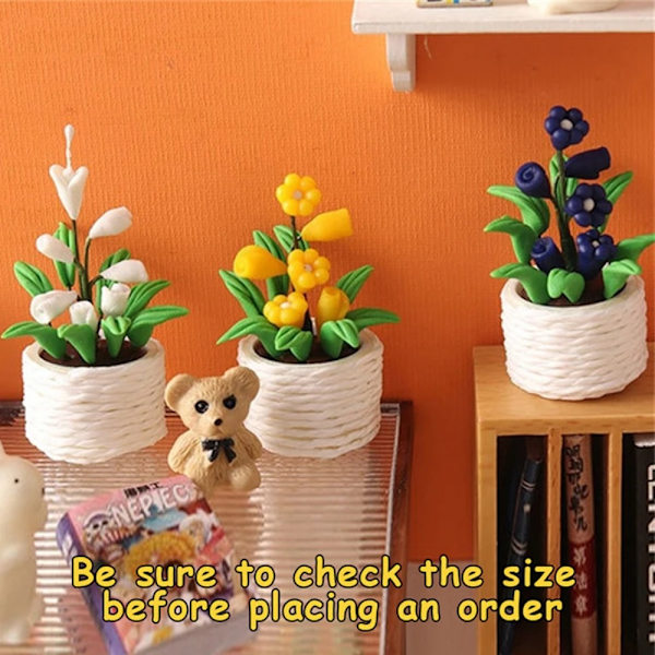 Mini potteplanter Bonsai Modell GUL yellow