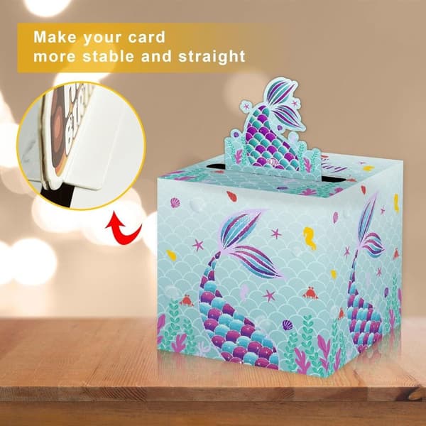 Sjöjungfrutema Pengadragande Låda Kontantdragande Presentförpackning B B B