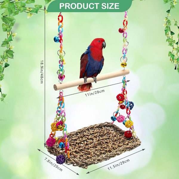 Bird Swing Lelut Riippumatto Swing Mat Lintukiipeily Riippumatto