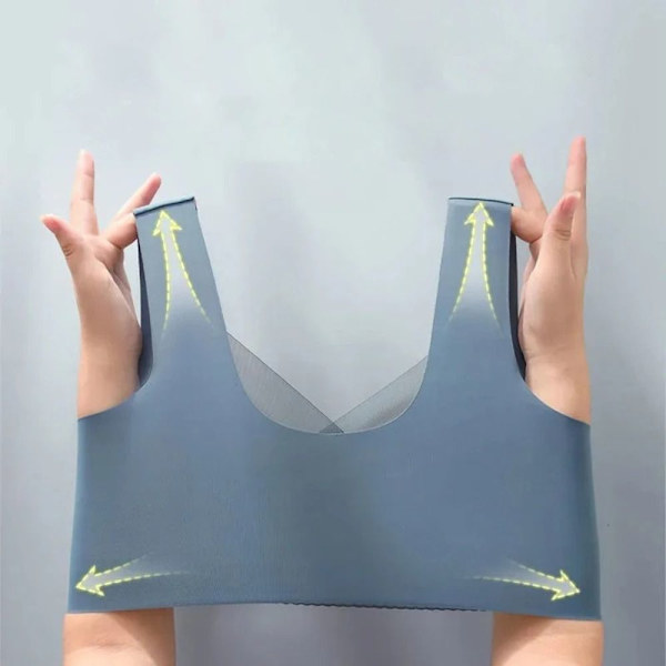 Sexet blonde bh'er Perspektiv Full Cup Lingeri BLÅ 2XL blue 2XL