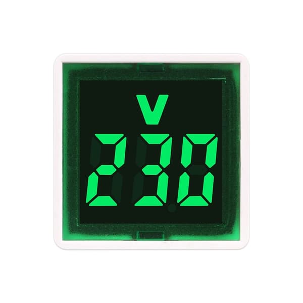 Fyrkantig Voltmeter Spänningsmätningsmonitor 4 4 4