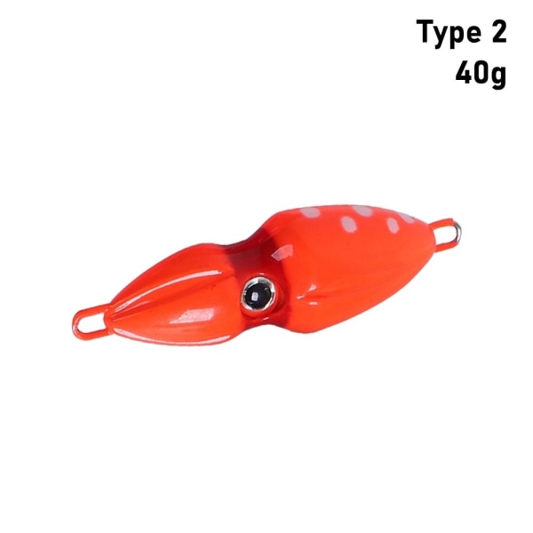 1 stk 3D fiskelokk hardt blekksprutagn 40G2 2 40g2