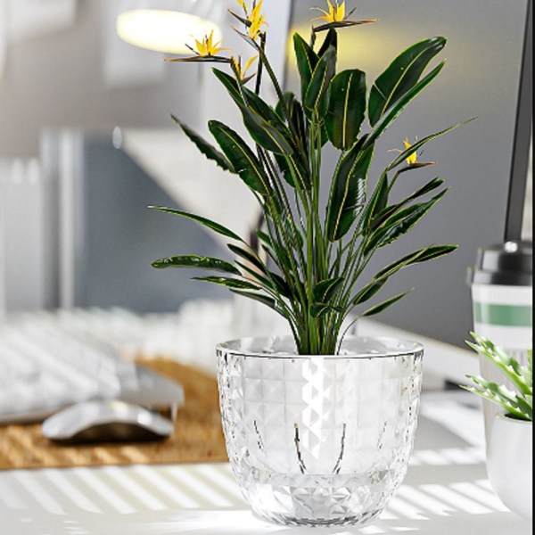 Lazy Hydroponic Flower Pot Vettä imevä kukkaruukkumehi White