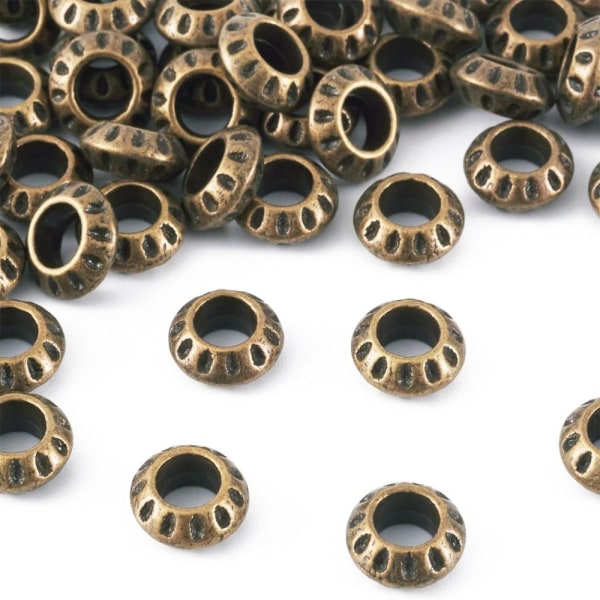 Spacer Beads Large Hul Spacer Beads Antikke Bronze Beads