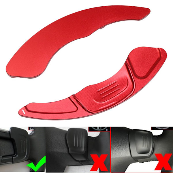 1 par Ratt Paddle Shifter Gear Shift Extension SVART Black