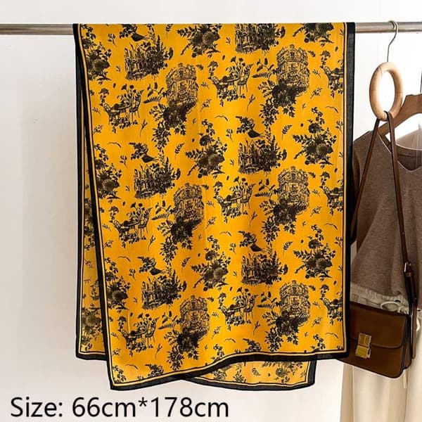 90x90cm Silkeskjerf Strandsjal 2