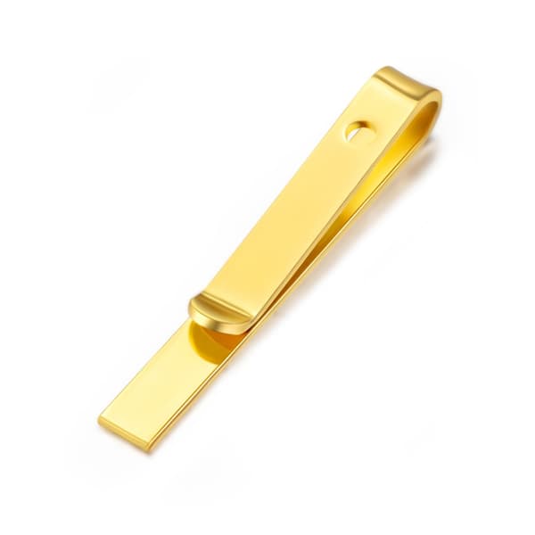 3 stk. slips til slips i guld - slipsklips til mænd