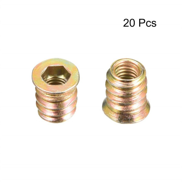 20st gängade insatser för träinsatsmutter M8*15 M8*15 M8*15
