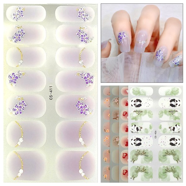 Franska Nageldekaler Nail Art Sticker 1 1 1