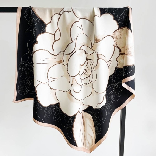 90x90 cm Silk Scarf Strandsjal 1 1 1