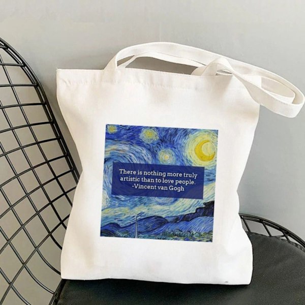Lærredsstoftaske Shoppinghåndtaske D D D