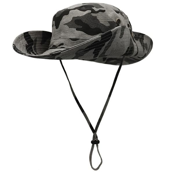 Fiskehat Sommer Strand Solhatte GRÅ Gray