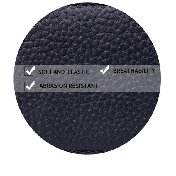Læder kosmetiktaske Spejl Makeup Pouch SORT black