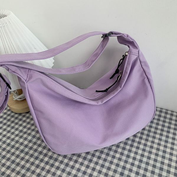 Yksivärinen Crossbody Bag Vohveli Olkalaukku VILLA purple