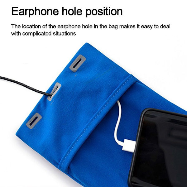 Løpe Mobiltelefon Arm Bag Outdoor Arm Bag GRÅ L gray L