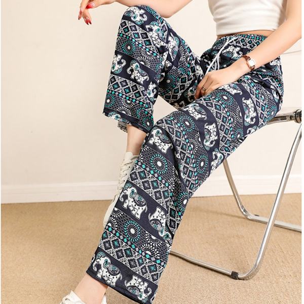 Byxor med vida ben Elephant Print Pant 02 02 02