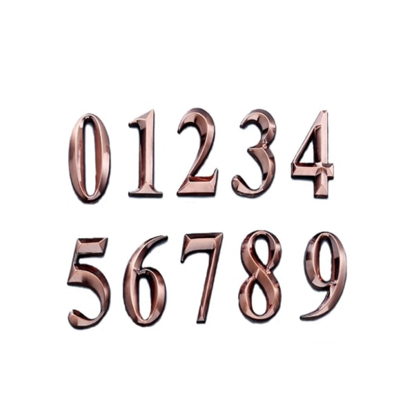 3D Brevlåda Numbers Digital Signage Number Stickers