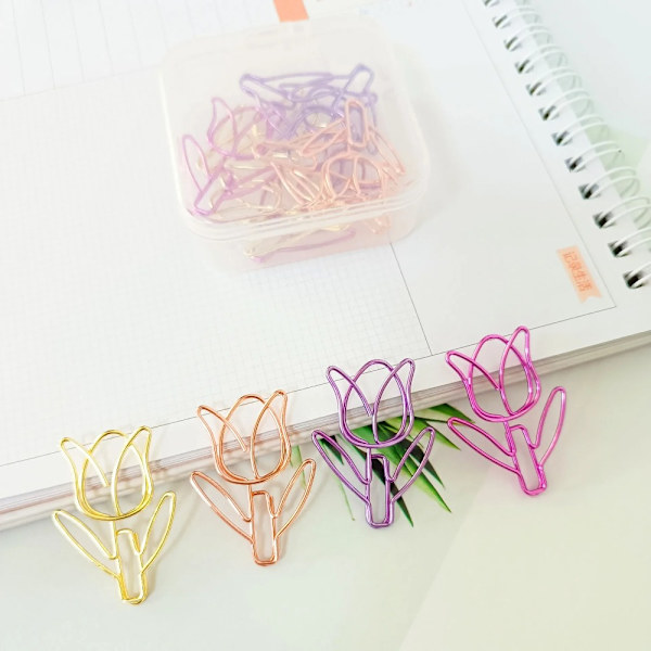 Farget tulipanformet binders Farget binders GULL Gold