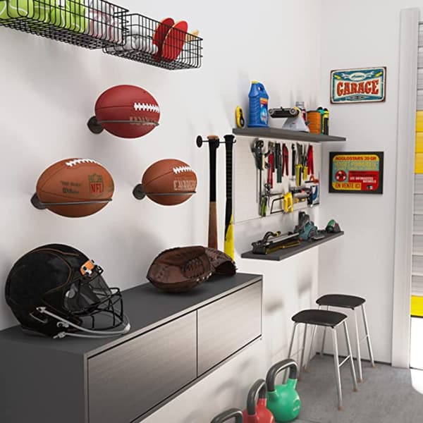 Rugby Rack Ball Display Holder Metall Ballholder