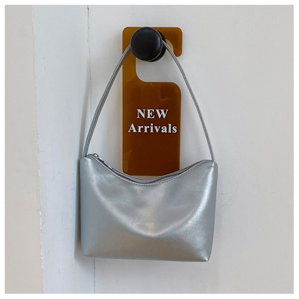 Moon Kvinne Håndveske Dame Underarm Bag SØLV silver