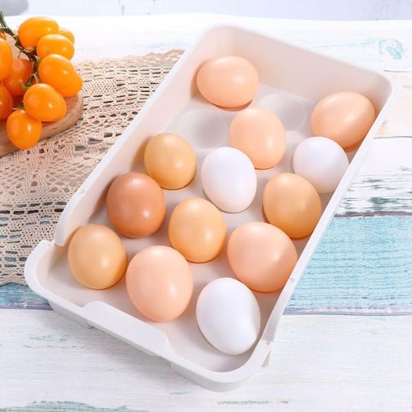 Kjøleskap Eggdispenser Eggholder Eggoppbevaringsboks