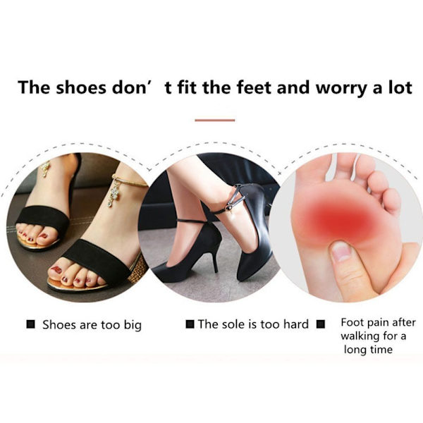 Anti-Pain Inserts Halva innersulor TRANSPARENT Transparent