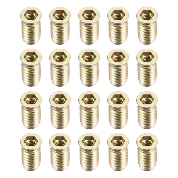 20 kpl Kierreliittimet Mutterit Puuhuonekalut Kierremutteri M8X17MM M8x17mm