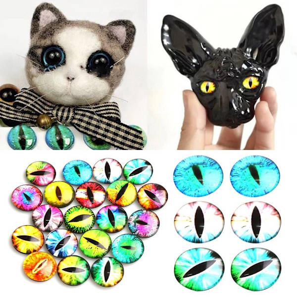 20 stk/10 par Eyes Crafts Eyes Puppet Crystal Eyes 16MMCOLOR 16mmcolor random