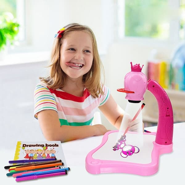 LED Projektor Ritbord Målarbräda ROSA Pink
