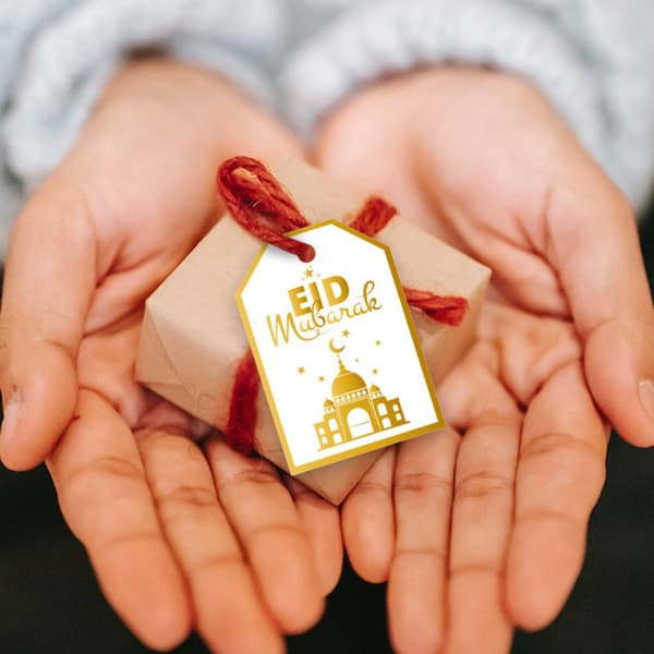 48 stk Eid Mubarak Papirlapper Hengemerker Gavepose Hengemerker Dekor