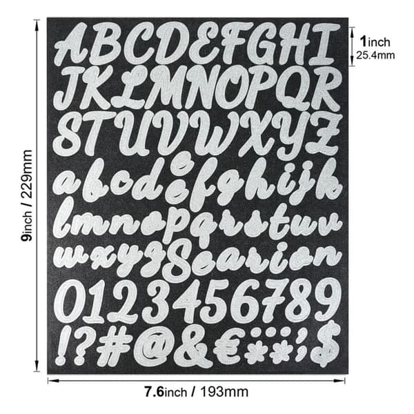 DIY Tarra Vinyylikirjaintarrat 2 2 2