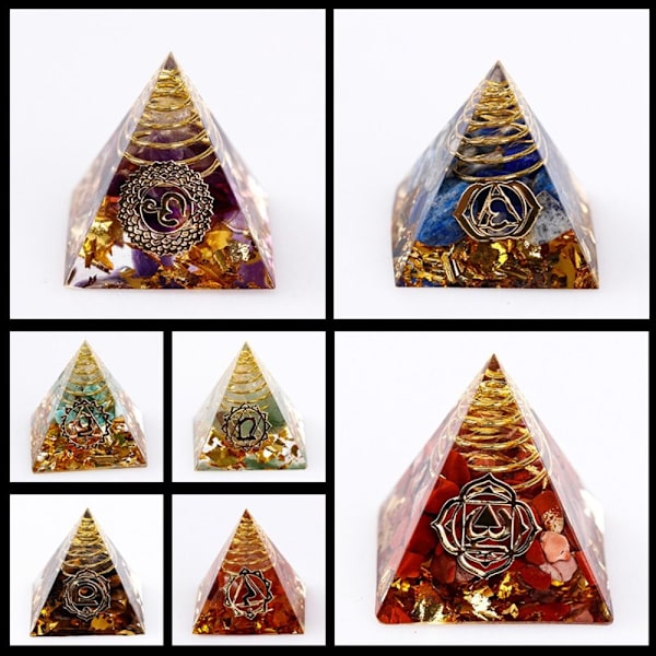 Krystal Pyramide Ornament Krystal Tårn Dekoration E E E