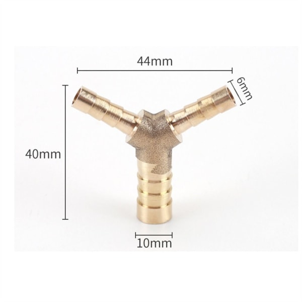 Fitting Reducer Tee Hulling Fitting 12MM X 8MM X 8MM 12mm x 8mm x 8mm